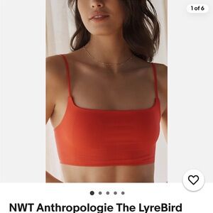 Anthropologie Red Bra